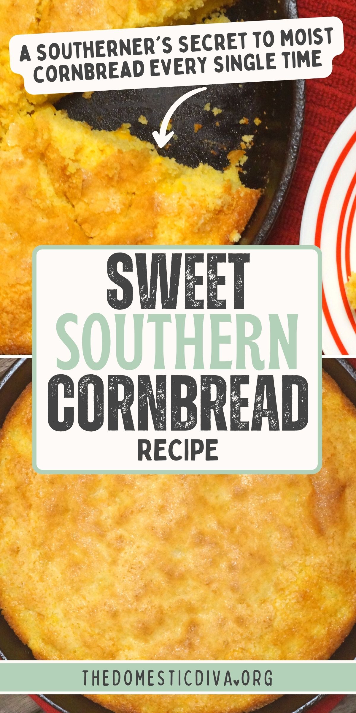 Sweet Southern Cornbread Recipe