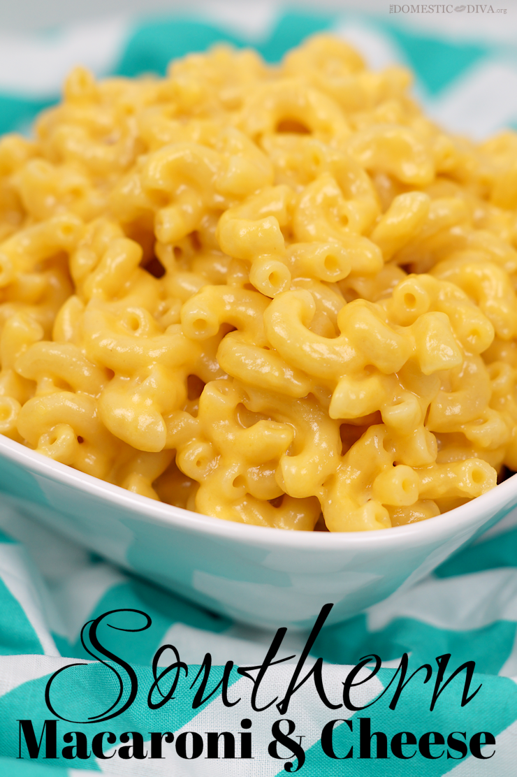 Quick and easy Southern Macaroni and Cheese Stovetop Recipe using sharp cheddar and colby jack cheeses
