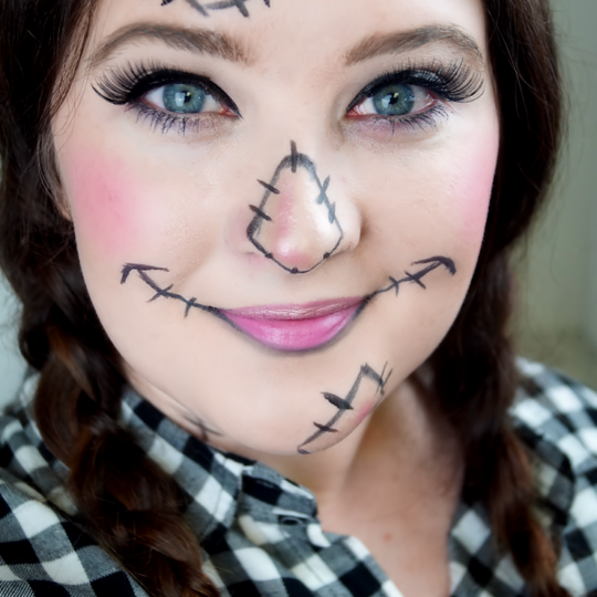 DIY Scarecrow Halloween Makeup Tutorial