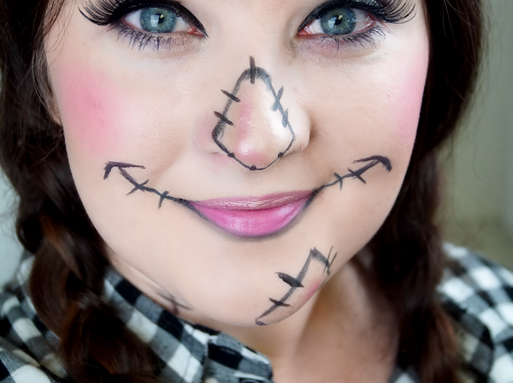 DIY Scarecrow Halloween Makeup Tutorial
