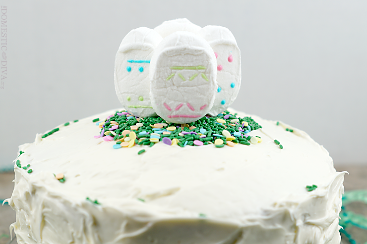 Easter Egg Spring Cake Recipe with PEEPS