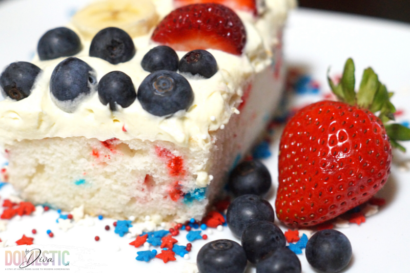 Patriotic Flag Cake - Dessert Recipe