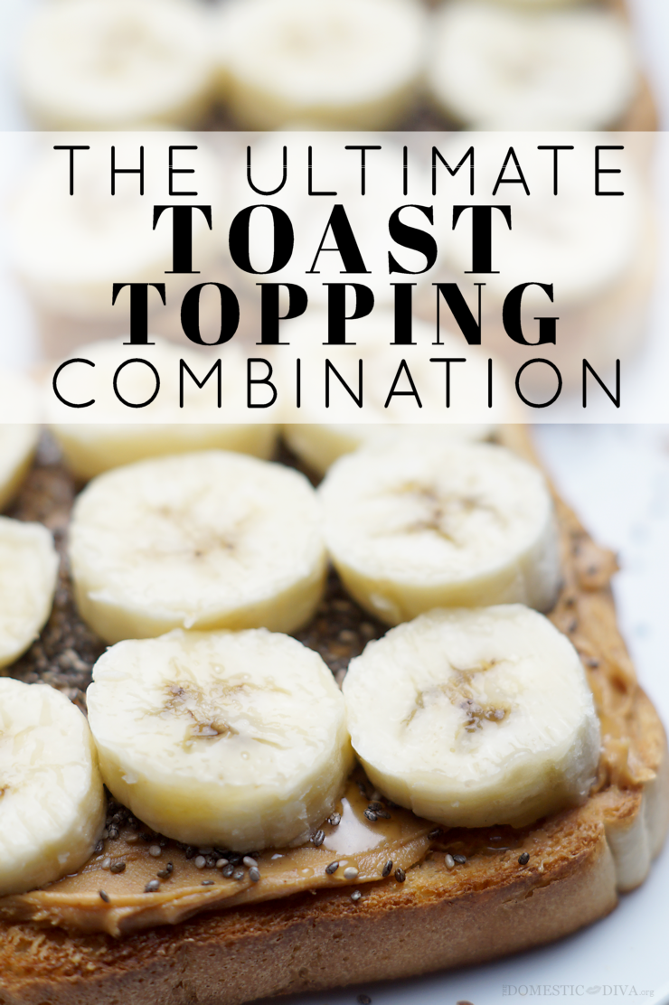 The Ultimate Toast Topping Combination: Peanut Butter, Banana, & Chia Seeds drizzled with Honey (recipe)