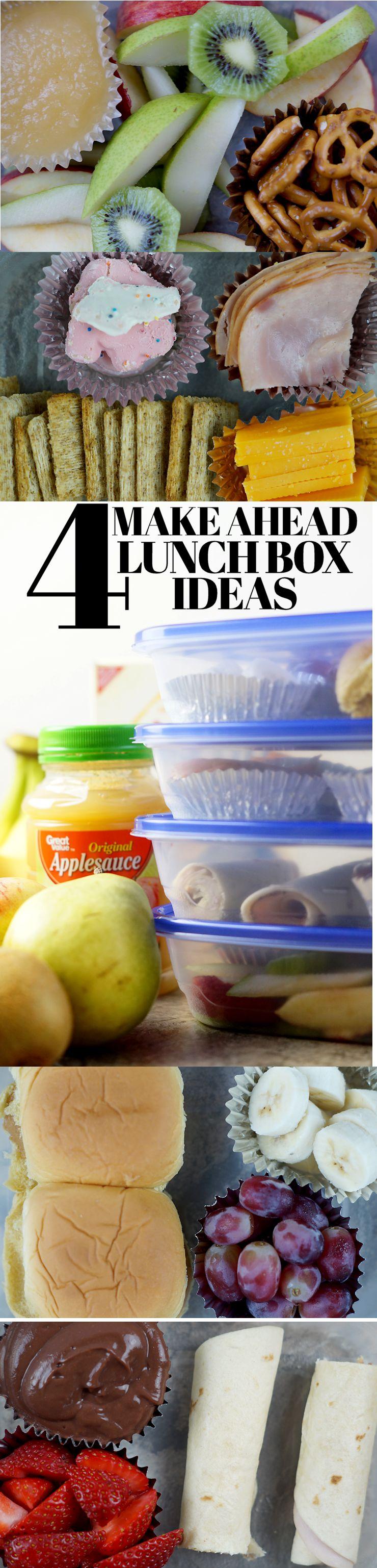 4 Make Ahead Lunch Box Ideas for Back to School
