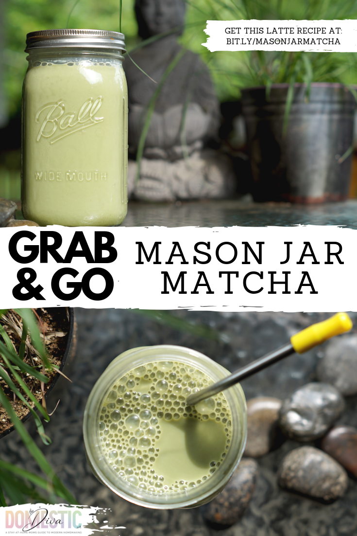 Grab and Go Mason Jar Matcha Latte Recipe