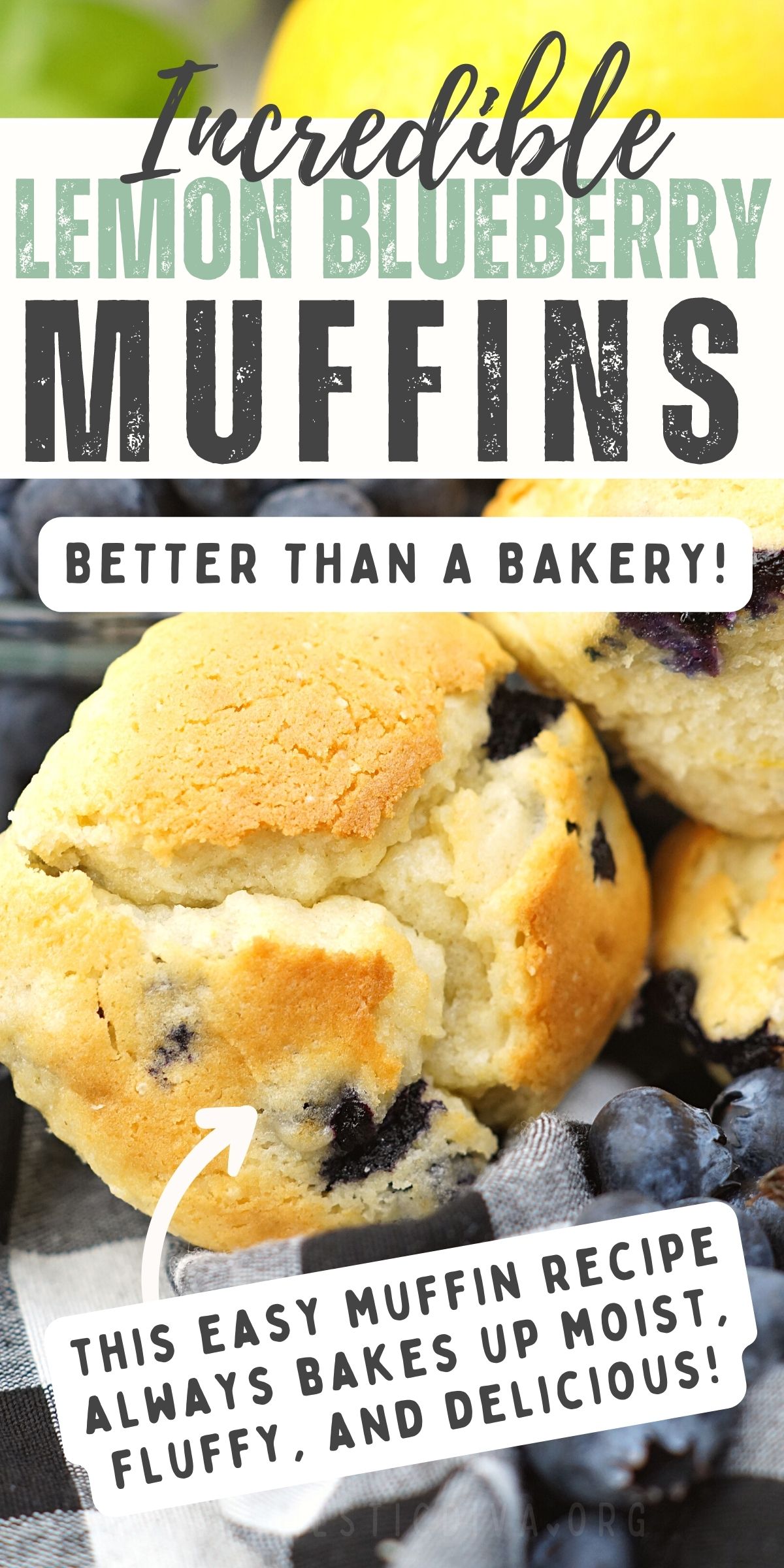 Lemon Blueberry Muffins Recipe